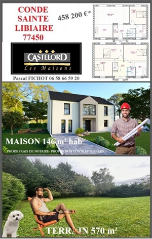 maison à la vente -   77450  ESBLY, surface 146 m2 vente maison - UBI440706752